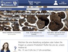 Tablet Screenshot of gourmet-versand.com